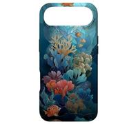 Carcasa para iPhone Air Coral Arrecife Peces Océano Mosaico Patrón Buceo Azul