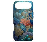 Carcasa para iPhone Air Coral Reef Ocean Mosaic Pattern Buceo Azul