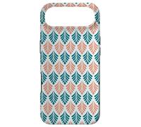 Carcasa para iPhone Air Coral Teal Orange Leaves Petal Vintage Botanical Pattern
