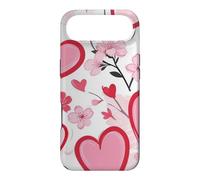 Carcasa para iPhone Air Corazón Ditsy Patrón Romántico Sakura Flores Cerezo Flores