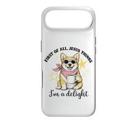 Carcasa para iPhone Air Corgi En Primer Lugar, Jesús Piensa Que Soy una Delicia de Las Mujeres de la Iglesia