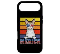 Carcasa para iPhone Air Cornish Rex Cat 4th of July Merica American Mericat Cats