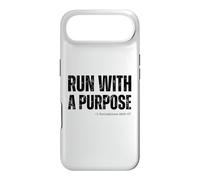 Carcasa para iPhone Air Corre con un propósito Cristiano Corriendo 1 Corintios 9:26-27