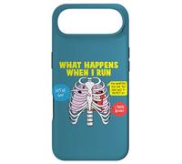 Carcasa para iPhone Air Corredor What Happens When I Run Quote Jogging Funny Running