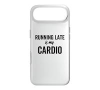 Carcasa para iPhone Air Correr Tarde es mi Cardio Divertido Entrenamiento sarcástico Diciendo