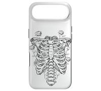 Carcasa para iPhone Air Cottagecore Esqueleto Estético Rosas Tórax Suave Grunge