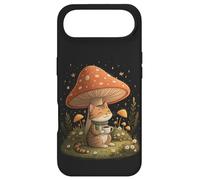 Carcasa para iPhone Air Cozy Cat Drink Café Champiñón Lindo Cottagecore Estética