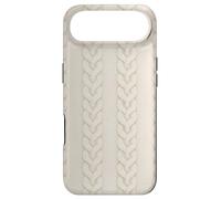 Carcasa para iPhone Air Cozy White Knitted Print Pattern Phone Winter Aesthetic