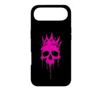 Carcasa para iPhone Air Cráneo Rosa Coronado Reina Punk Estética Graffiti Art Lover