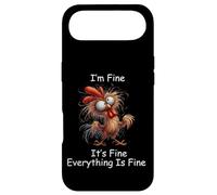 Carcasa para iPhone Air Crazy Chicken I'm Fine It's Fine Todo está Bien