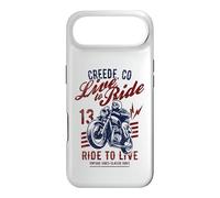 Carcasa para iPhone Air Creede Colorado Motocicleta Skull Rider Diseño Vintage