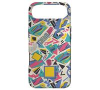 Carcasa para iPhone Air Crema Retro 80s 90s Tech Shape Mix Pattern