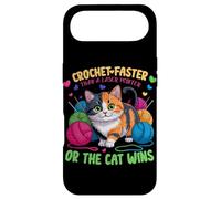 Carcasa para iPhone Air Crochet Faster Than A Laser Pointer OR The Cat Wins