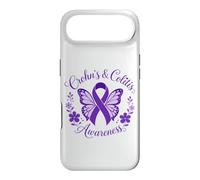 Carcasa para iPhone Air Crohn & Colitis Concientización EII Cinta Púrpura Mariposa