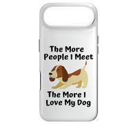 Carcasa para iPhone Air Cuanta más Gente conozco, más Amo a mi Perro Lindo Eslogan