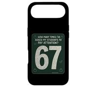 Carcasa para iPhone Air Cuántas Veces los Estudiantes prestan atención 67 Profesor Divertido