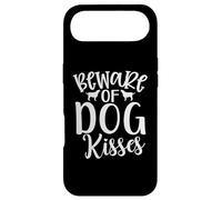 Carcasa para iPhone Air Cuidado con el Divertido diseño tipográfico de Dog Kisses