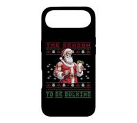 Carcasa para iPhone Air Culturista Papá Noel Abultando Suéter Feo Fitness