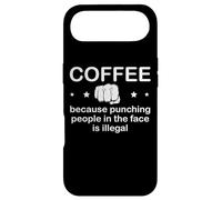 Carcasa para iPhone Air Cup Coffee Because Punching People in The Face is Illegal