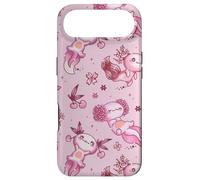Carcasa para iPhone Air Cute Axolotl Cherry Pattern For Girls Women Pink Strawberry