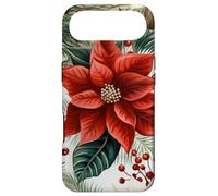 Carcasa para iPhone Air Cute Christmas Poinsettia Red Flower White Floral Winter