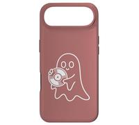 Carcasa para iPhone Air Cute Ghost Holding Vinyl Record Music Graphic - Rosa