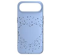 Carcasa para iPhone Air Cute Heart Black and Light Blue Artistic Stars