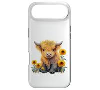 Carcasa para iPhone Air Cute Highland Cow with Sunflowers Country Heifer Farm Farmer