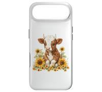 Carcasa para iPhone Air Cute Highland Cow with Sunflowers Country Heifer Farm Farmer