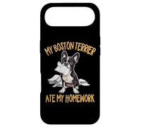 Carcasa para iPhone Air Cute Kids Boys Girls Funny Ate My Homework Bostie Dog Lover