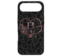 Carcasa para iPhone Air Cute Letter B Initial Monogram Nurse Rose Pink Stethoscope