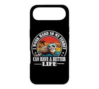 Carcasa para iPhone Air Cute Mens Womens Kids Work Hard Better Life Ferret Lover