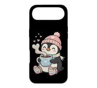 Carcasa para iPhone Air Cute Penguin Hot Cocoa Winter Beanie Scarf Socks