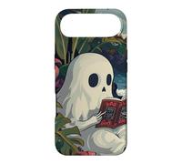 Carcasa para iPhone Air Cute Spooky Ghost Reading Book Summer Tropical Beach Reader