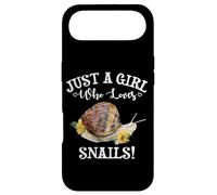 Carcasa para iPhone Air Cute Womens Watercolor Funny Girl Who Loves Snails Lover