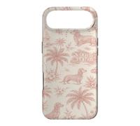 Carcasa para iPhone Air Dachshund Blush Tropical Toile Regalo costero para Mujer