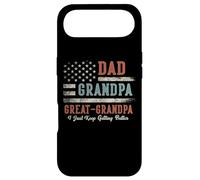 Carcasa para iPhone Air Dad Grandpa Great Grandpa I Just Keep Getting Better