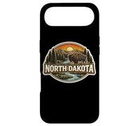 Carcasa para iPhone Air Dakota del Norte Souvenir Vacation Memorabilia Badge State Trip