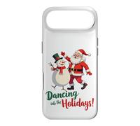Carcasa para iPhone Air Dancing into The Holidays Papá Noel muñeco de Nieve Regalo Hombres Mujeres