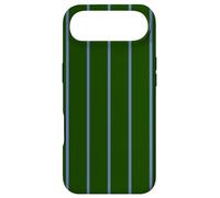 Carcasa para iPhone Air Dark Green and Blue Stripes Thin Vertical Lines Retro Style