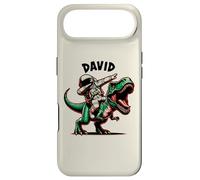 Carcasa para iPhone Air David Dabbing Astronauta en un Dinosaurio Dibujos Animados