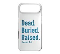 Carcasa para iPhone Air Dead. Buried. Raised - Christian Church Baptism Romans 6:4
