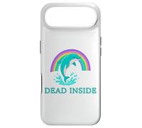 Carcasa para iPhone Air Dead Inside Funny Dolphin Rainbow