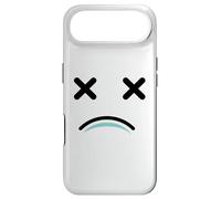 Carcasa para iPhone Air Dead Tired Face - Funny Cartoon White/Blue