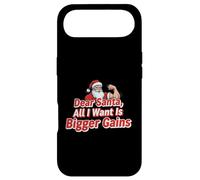 Carcasa para iPhone Air Dear Santa: All I Want Is Bigger Gains, Divertido diseño de acondicionamiento físico