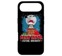 Carcasa para iPhone Air Dear Santa Define Naughty Papillon Dog Funny Christmas