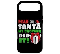 Carcasa para iPhone Air Dear Santa My Brother Did It - Camisetas navideñas Familiares