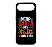 Carcasa para iPhone Air Dear Santa My Sister Did It Funny Christmas Boys Kids
