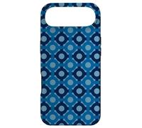 Carcasa para iPhone Air Deep Cobalt Blue Hexagons Linked Rings Circles Dots Pattern