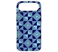 Carcasa para iPhone Air Deep Light Blue Triangle Geometric Optical Illusion Pattern